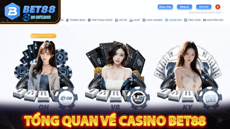 Tổng quan chung về sân chơi casino bet88