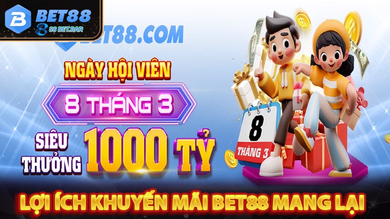 Lợi ích mà chính sách khuyến mãi bet88 mang lại 